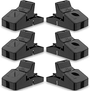 Kat Sense - Trampas para ratas, 6 trampas profesionales múltiples capturas, soluciones para protección antiroedores en interiores y exteriores, trampa maestra reutilizable, para ratones, ardillas