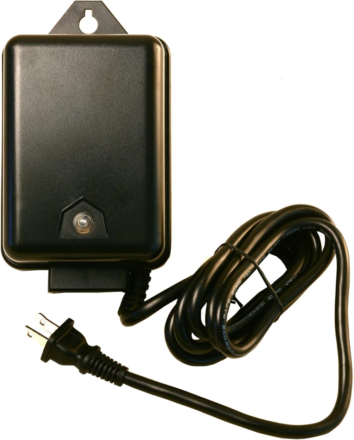 60W Watt 120V Volt AC to 12V Volt LED & Halogen - Low Voltage Landscape Lighting Outdoor Weatherproof Transformer Electric Power Pack with Photocell Sensor - Black Case