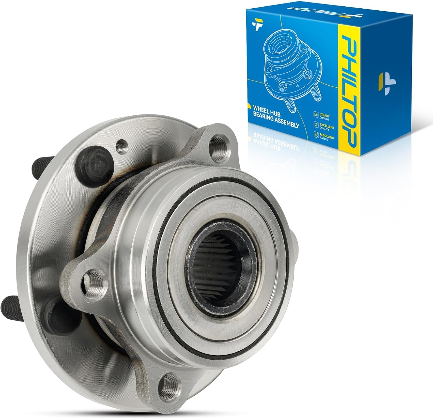 PHILTOP 513426 Front Wheel Bearing Hub Assembly Fit for Kia Soul 2017-2019 Wheel Hub Assembly