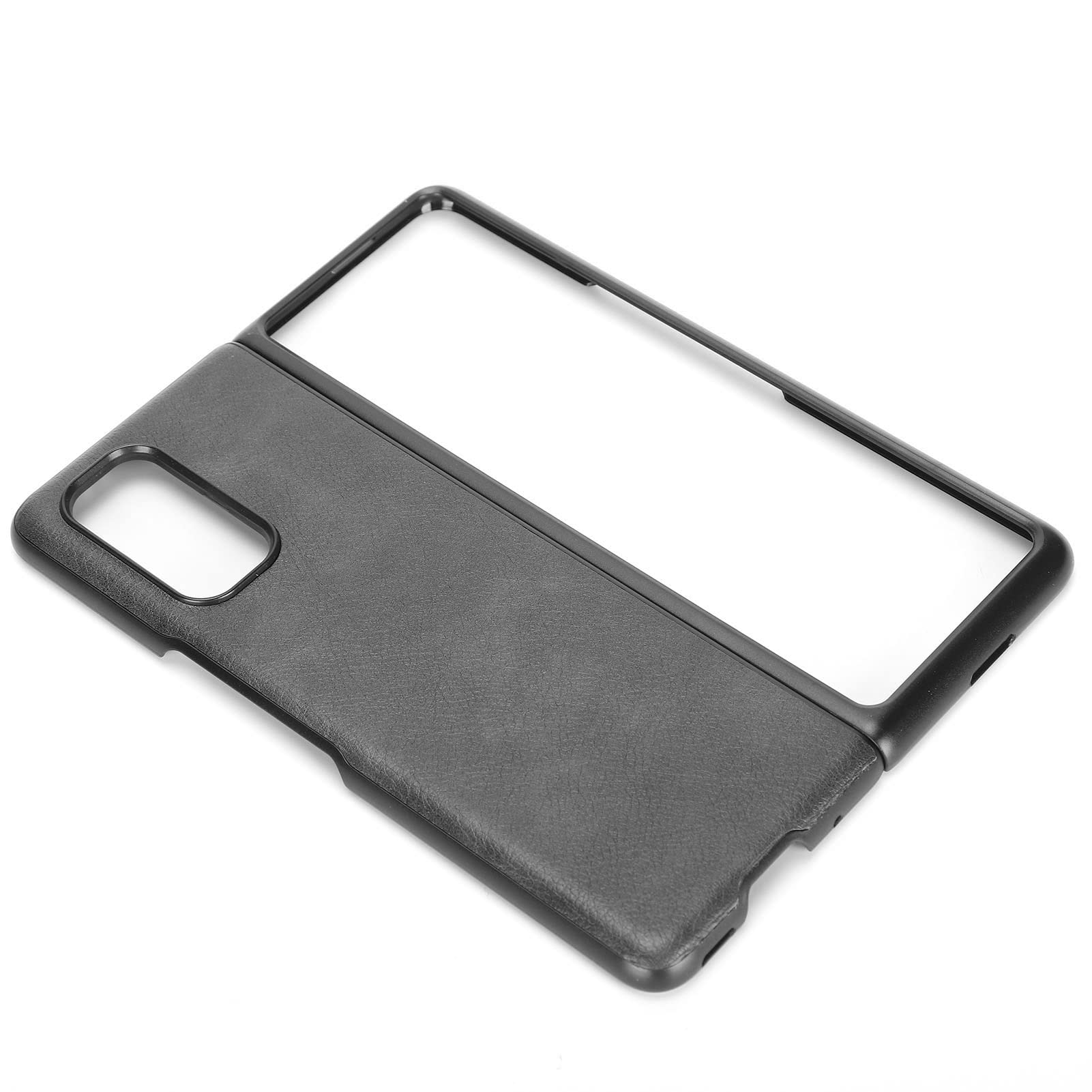 Wakects Lychee Pattern Leather Phone Case for MIX FOLD (BLACK)