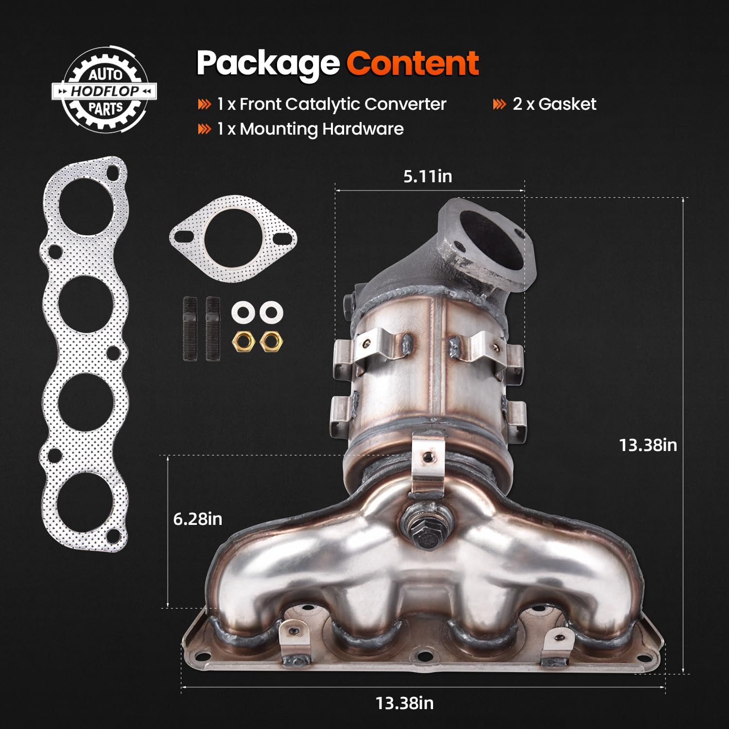 28510-2EFB0 Front Catalytic Converter Compatible with Hyundai Elantra 2.0L 2017-2020, for Kia Forte & Forte5 2.0L 2017-2018 Replace# 674-092 33369 285102EFB0