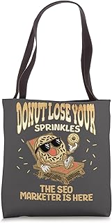 SEO Marketer Funny Donut Search Engine Optimization Quote Tote Bag