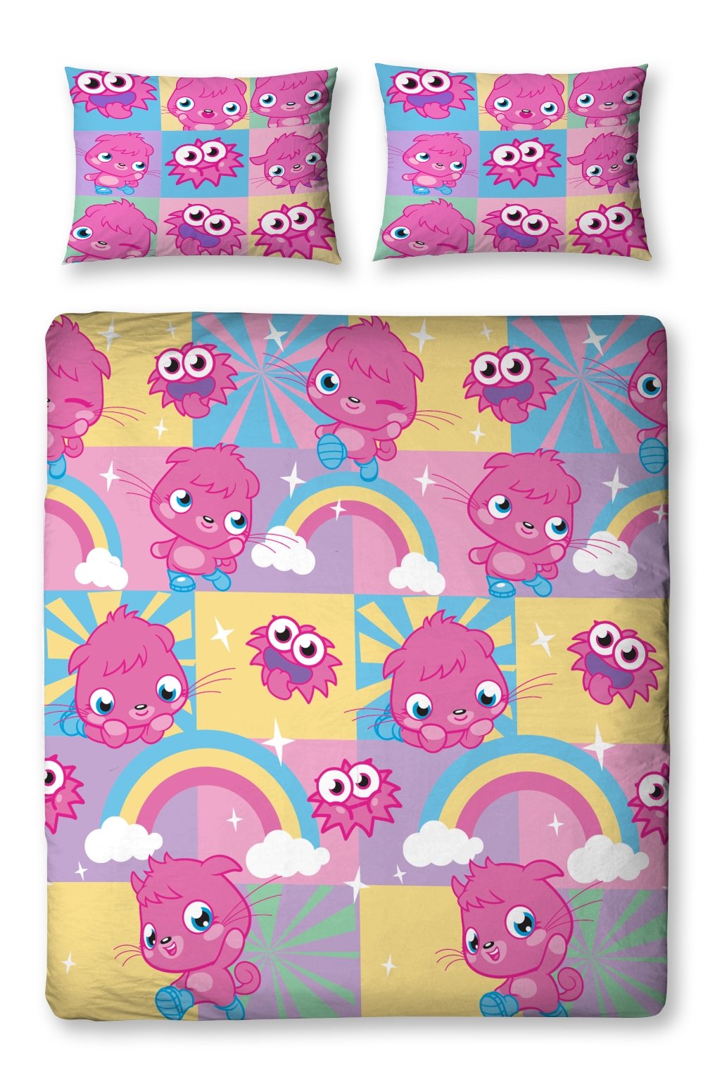 Character World Multi Moshi Monsters Poppet Double Rotary Duvet Set, -Color