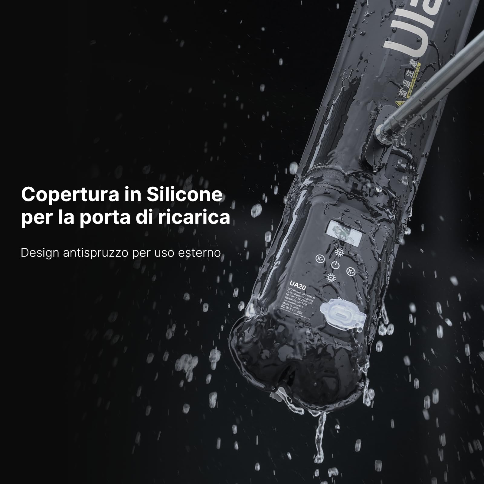 ULANZI UA20 Luce per Foto Portatile, 20W Luce Video Gonfiabile Bi-Color 2700-6500K, Luci Fotografiche Handheld 18Wh Batteria USB-C Ricaricabile, Tubo Led Impermeabile per Fotografia o Campeggio
