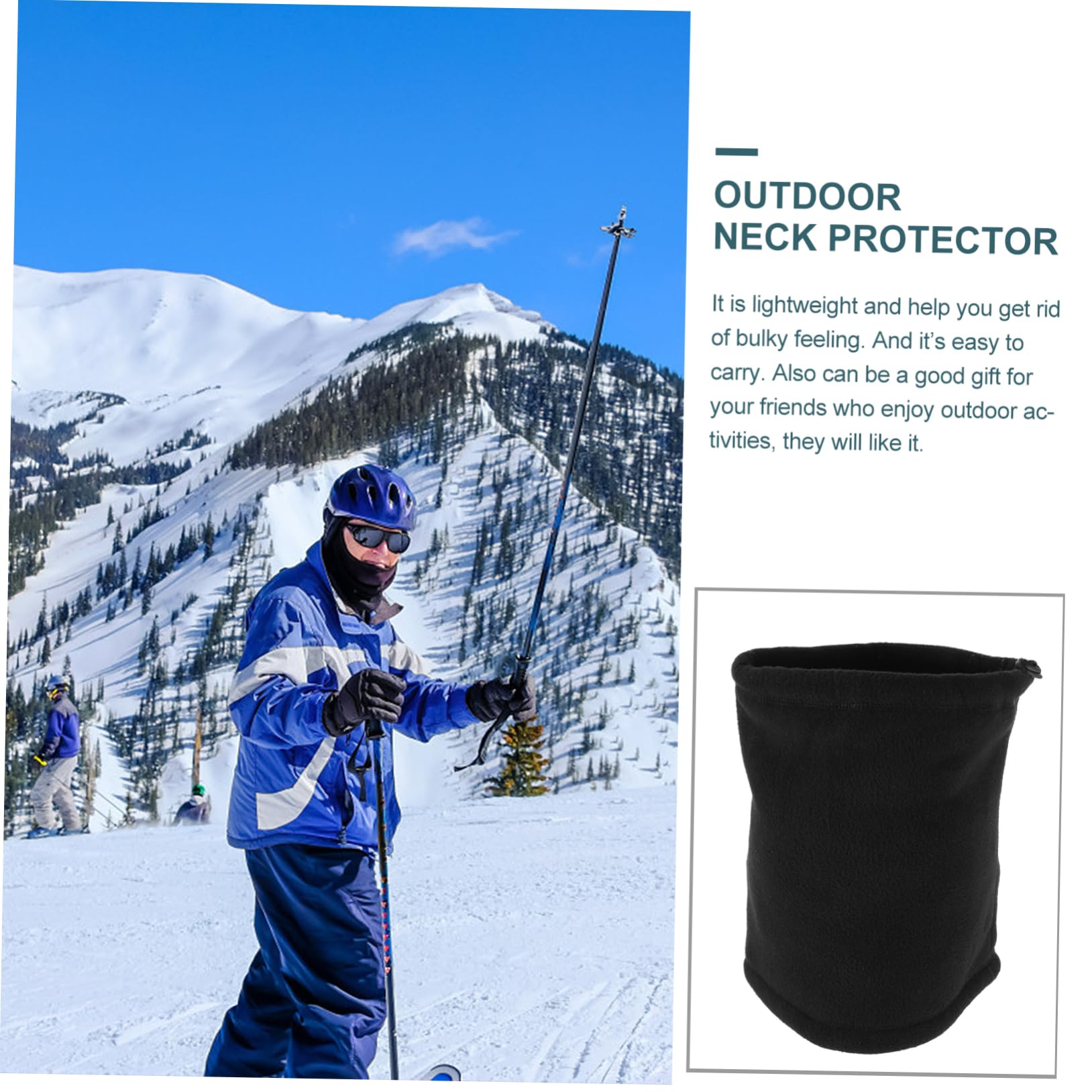 3stücke Multifunktionales Fleece Halstuch Winddichter Halswärmer Für Outdoor-aktivitäten Schwarz Für Radfahren Wandern Und Skifahren Schützt Gesicht Und Hals Vor Kälte Und