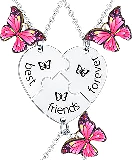 Best Friend Necklaces for 3 Pcs Friendship Matching Necklace for Best Friends Birthday Gifts