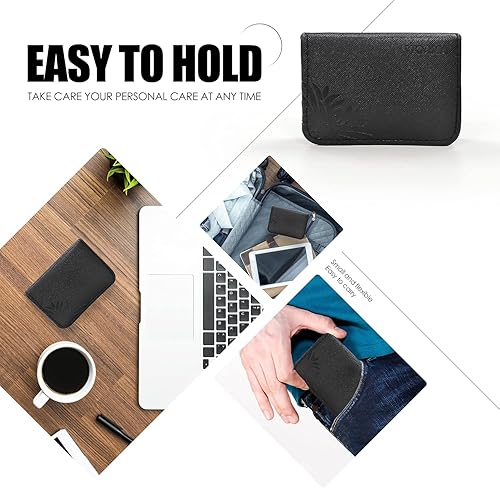 Miniatura 3 de WOAMA Juego de manicura - Kit de pedicura 10 en 1 con bolsa negra, kit de manicura para mujeres y hombres