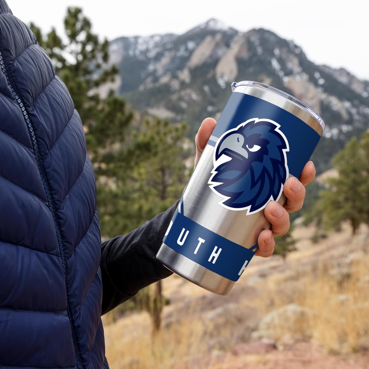 Rico Industries NCAA Monmouth University Hawks Standard 20oz Stainless Steel Tumbler with Lid - Great For Coffee, Tea, Water or Cocktails - Image 2