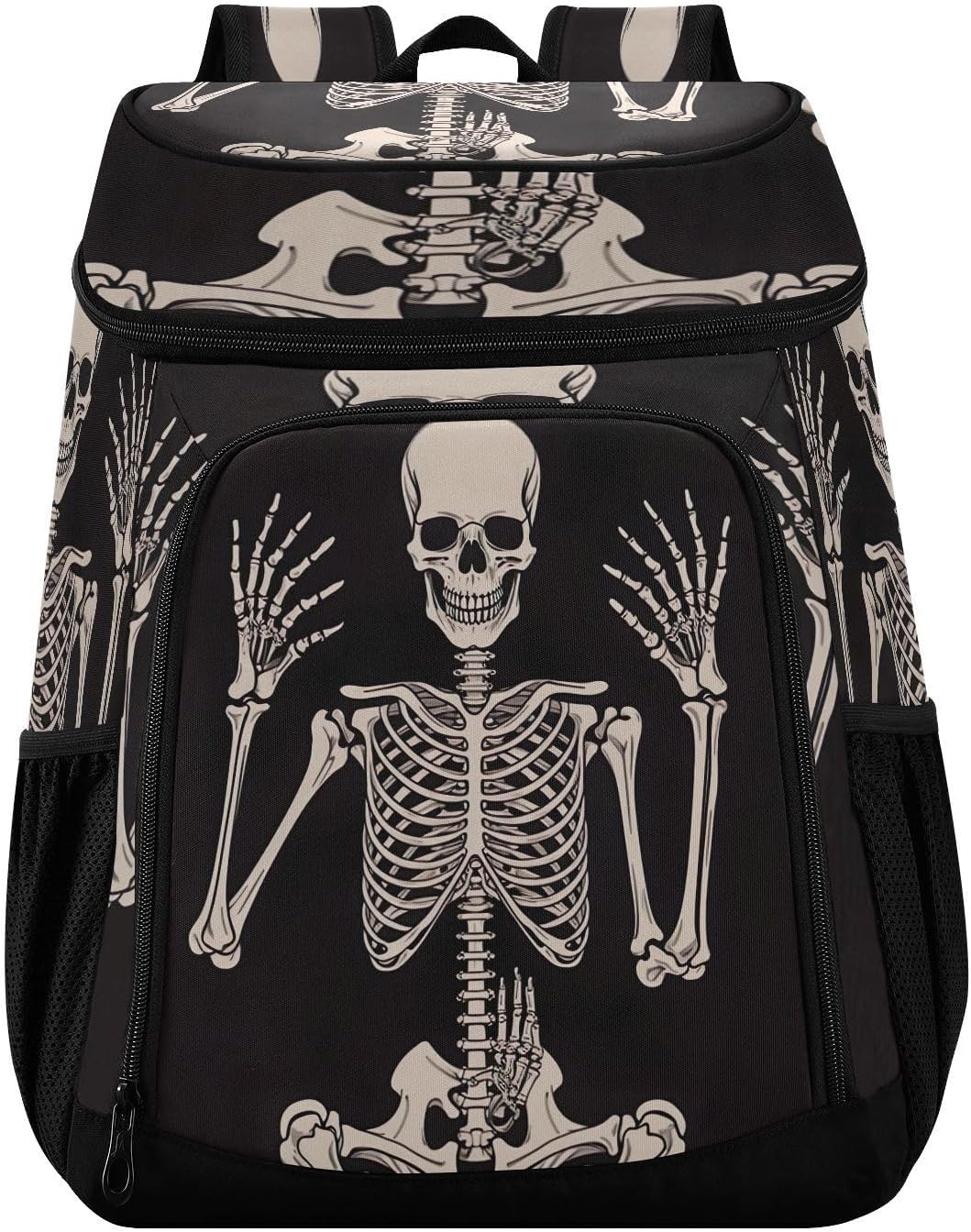 Human Skeleton Cooler Backpack 36 Cans Leakproof Waterproof Backpack Cooler Bag Beach Accessories for Women and Men Travel Camping Fishing Backpack