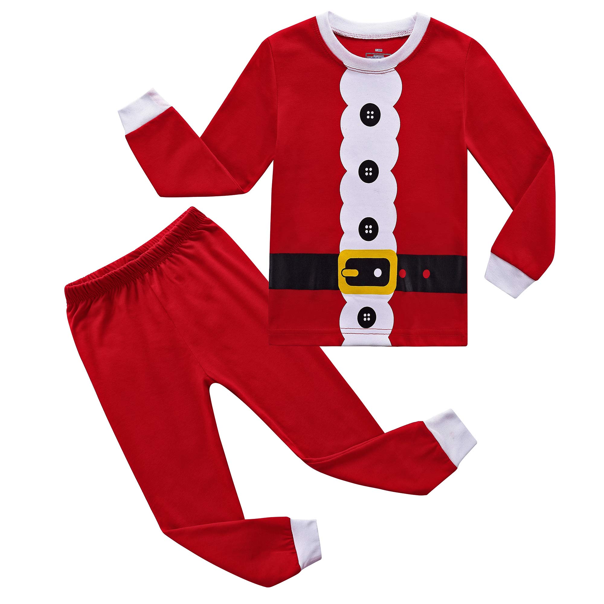 RKOIAN Pigiama a maniche lunghe per bambine, 100% cotone, abbigliamento da notte per bambini