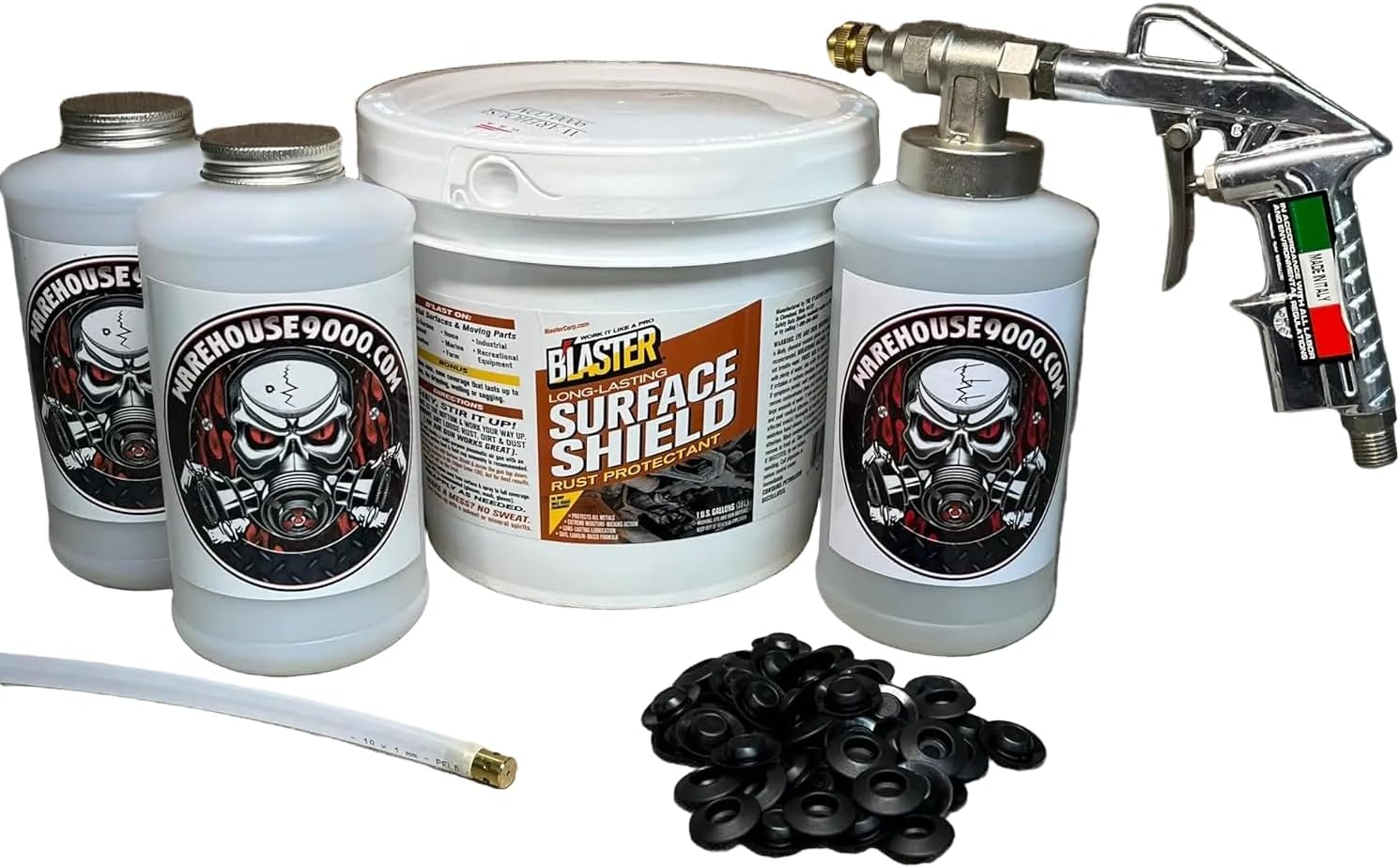PB Blaster Amber Pro Undercoating Gun - 360* Wand Kit (3 W Quart Bottles)