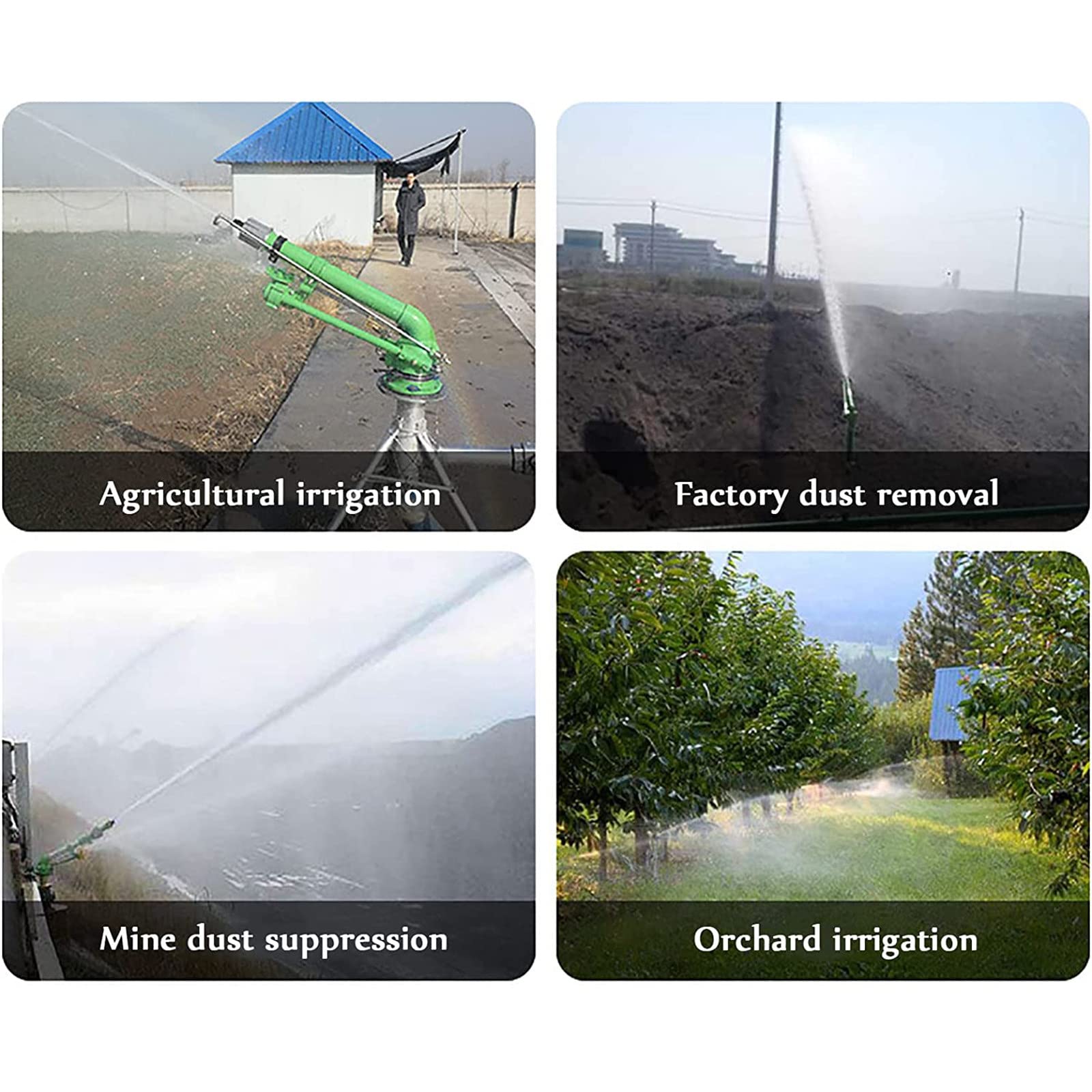 Arroseurs de Jardin,Arroseur À Impulsions en Métal,Arrosage Pelouse Réglable Pulvérisateur d'eau Système d'Arrosage pour Jardin Pelouse Plantes Légumes Fleurs Cour Pastorale