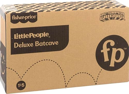 Miniatura 7 de DC Super Friends Fisher-Price Little People - Juego de batcueva de lujo con figura de Batman para juegos de simulación a partir de 18 meses