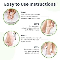 Vista 5 de Remojo de Pies con Árbol de Té, Gel Removedor de Callos - Gel Removedor de Callos Extra Fuerte y Remojo de Pies con Sales de Epsom Para Callos