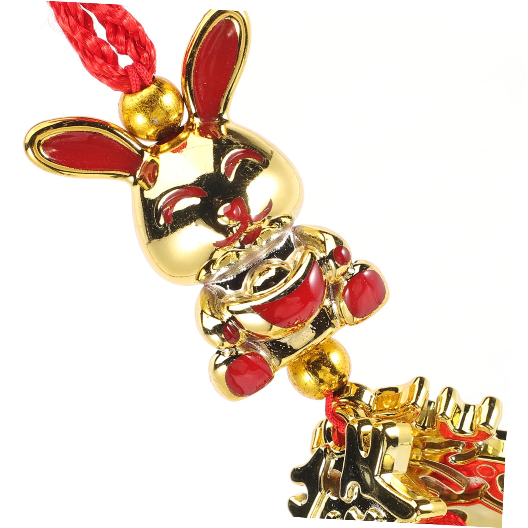 Alipis 20 Stück Neujahrsanhänger Sternzeichen Hase Anhänger Girlande Chinesisches Auto Hängezubehör Kaninchenstatue Bonsai Chinesische Anhänger Chinesische Feng Shui Charms