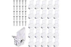 25Pcs Mirror Hangers for The Wall: Clear & Safe Mirror Clips