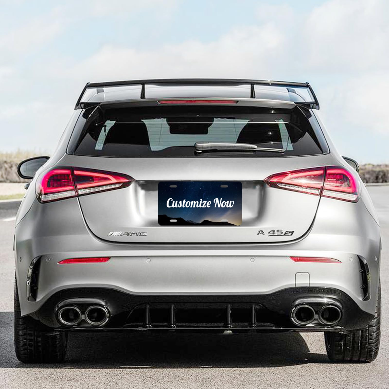 Targa personalizzata anteriore auto 6 x 12 cali Testo Foto Logo Art Design