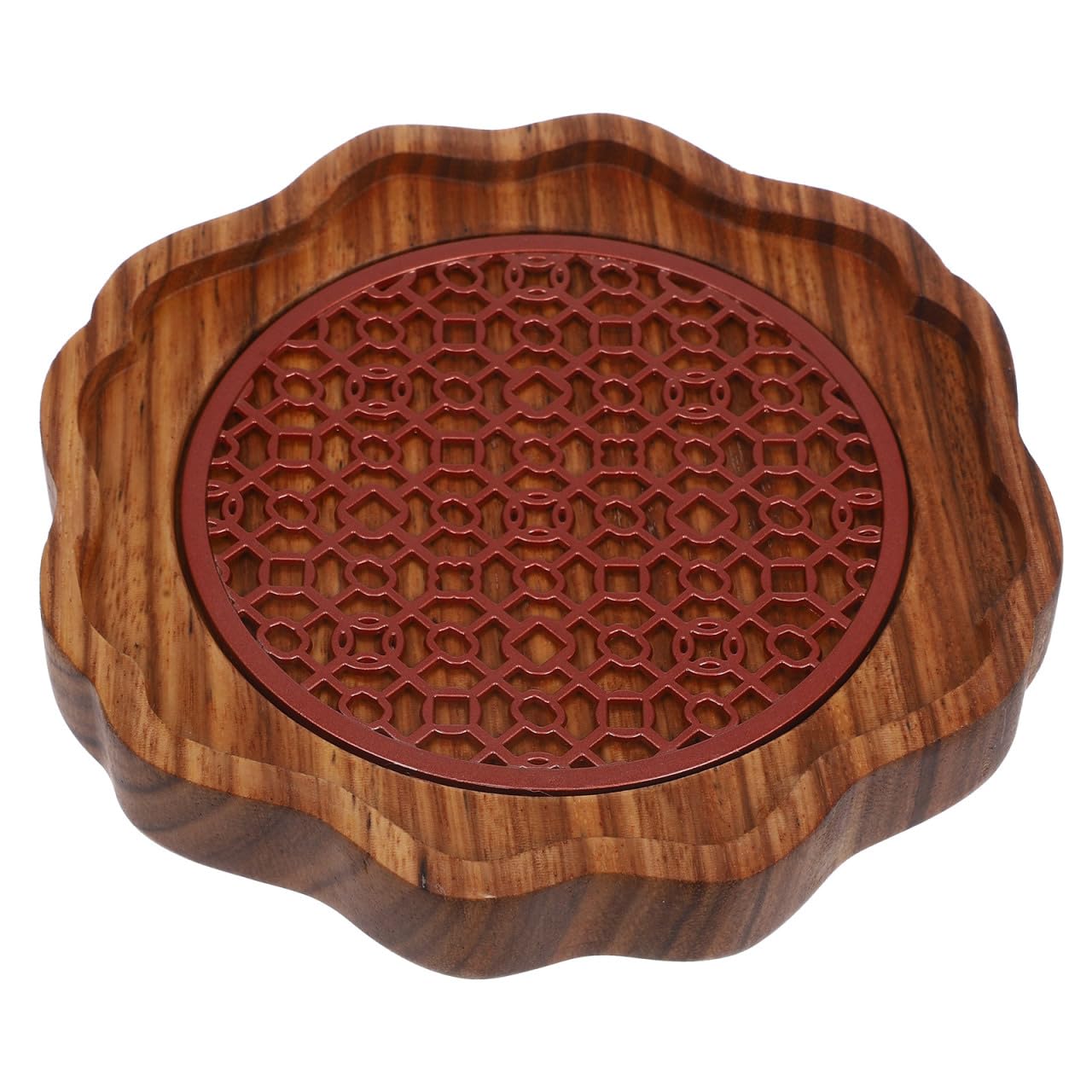 Plateau à thé en bois pour bouilloire cuisine et maison