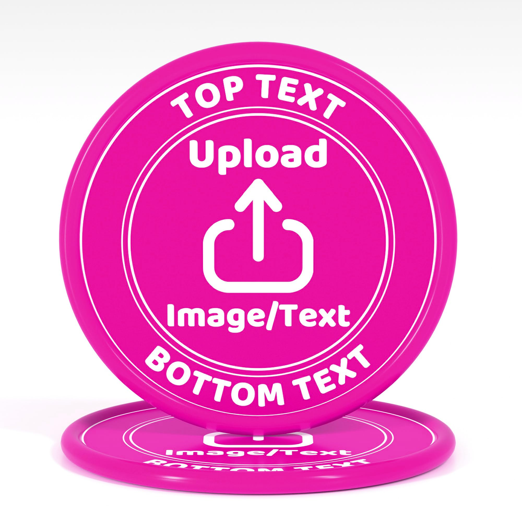 200 Custom Poker Chips, Drink Token Chips for Bar with Your Logo Text