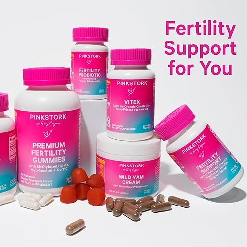 Miniatura 5 de Pink Stork Probiótico de fertilidad: suplementos de fertilidad para mujeres, probióticos para la salud intestinal reproductiva, propiedad de