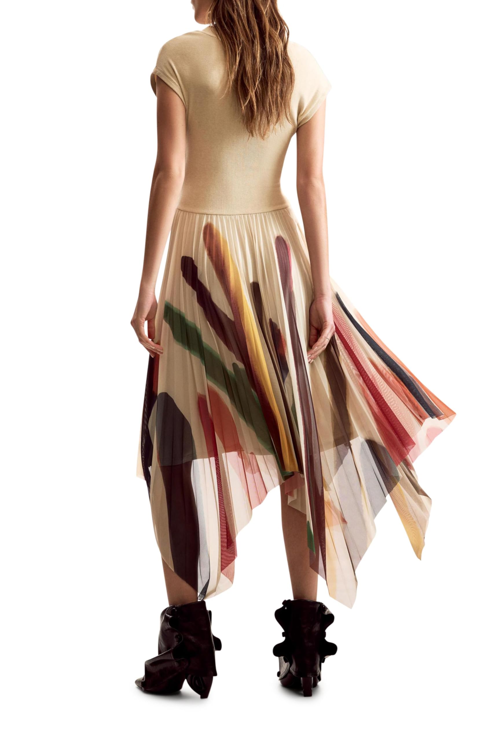Desigual Donna Vestito Midi Poliestere 26SWVK39