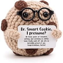 Funny PhD Graduation Gift for New Doctor - "Dr. Smart Cookie, I Presume?" Doctorate & Dissertation Defense Keepsake - Unique Academic Achievement Desk Decor