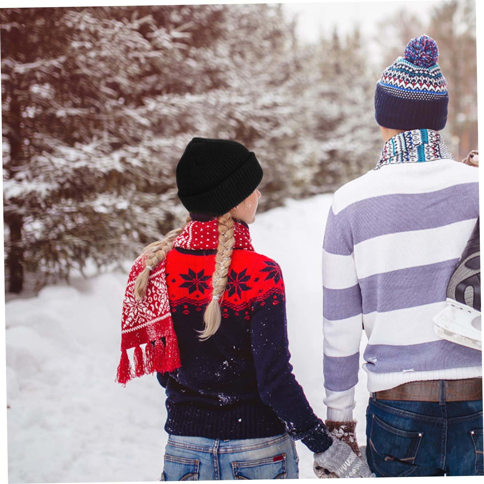 CALLARON Otoño Invierno Tejido Cálido Sombreros Unisex Gorros para Hombres Gorras Gorros para Mujer Tapa Gorro Termico Beanie Gorros Calientes Gorro De Esquí Acrílico
