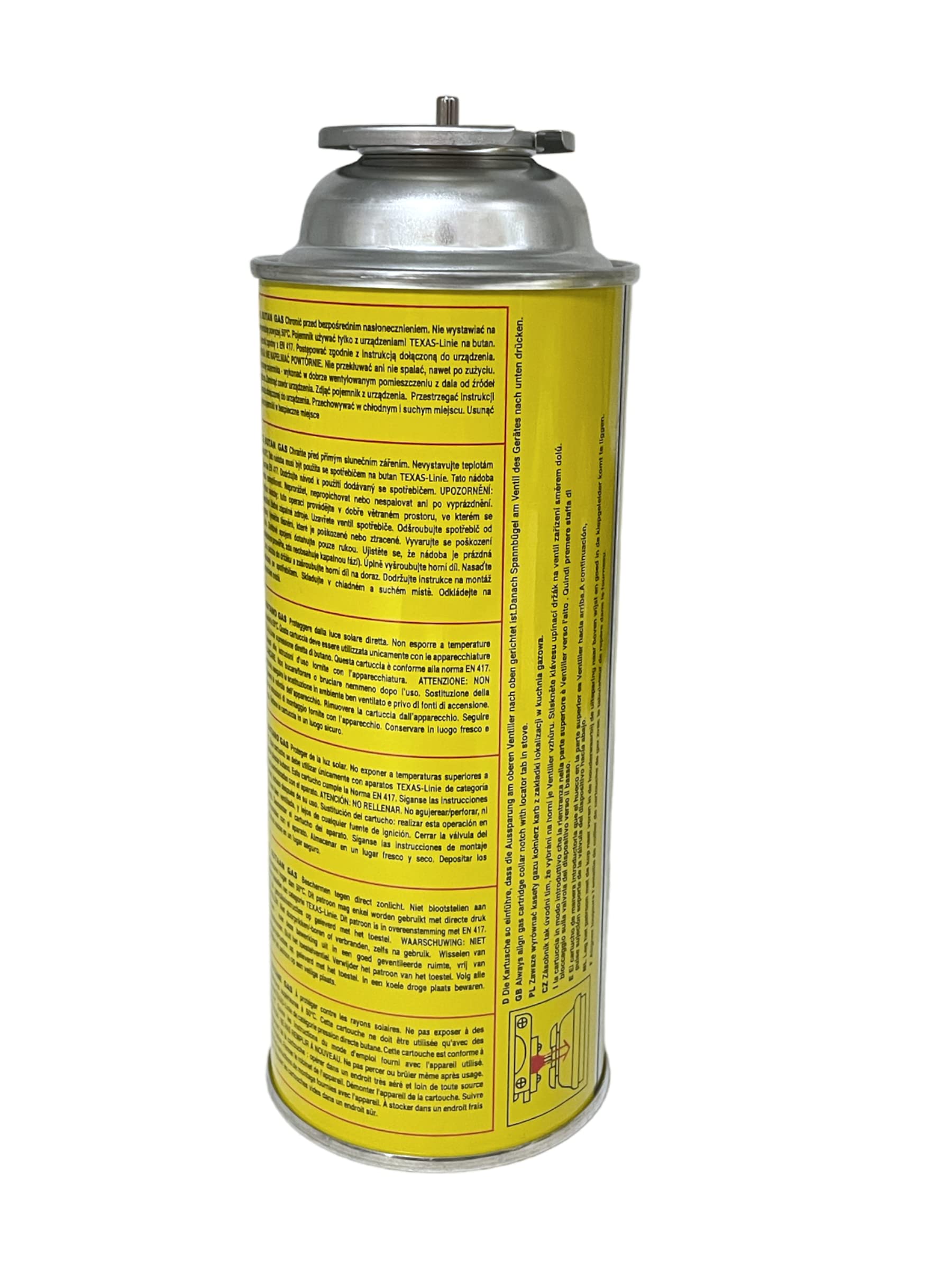 Lot de 4 cartouches de gaz butane pour camping - 227 g - 520 ml - Réchaud de camping - Réchaud à gaz - Réchaud à gaz - Chalumeau à souder (4 cartouches)