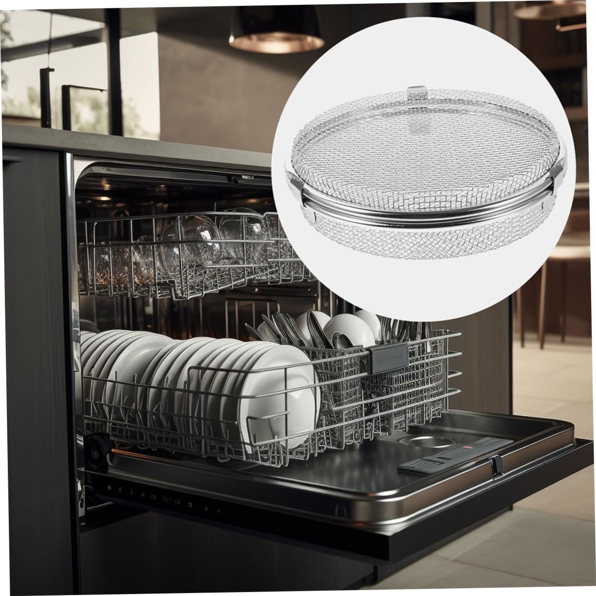 PRETYZOOM Lot De 5 Paniers À Couverts De Rechange Pour Lave-vaisselle Paniers En Maille Métallique Pour Ustensiles De Cuisson Porte- Accessoires Pour Bébé
