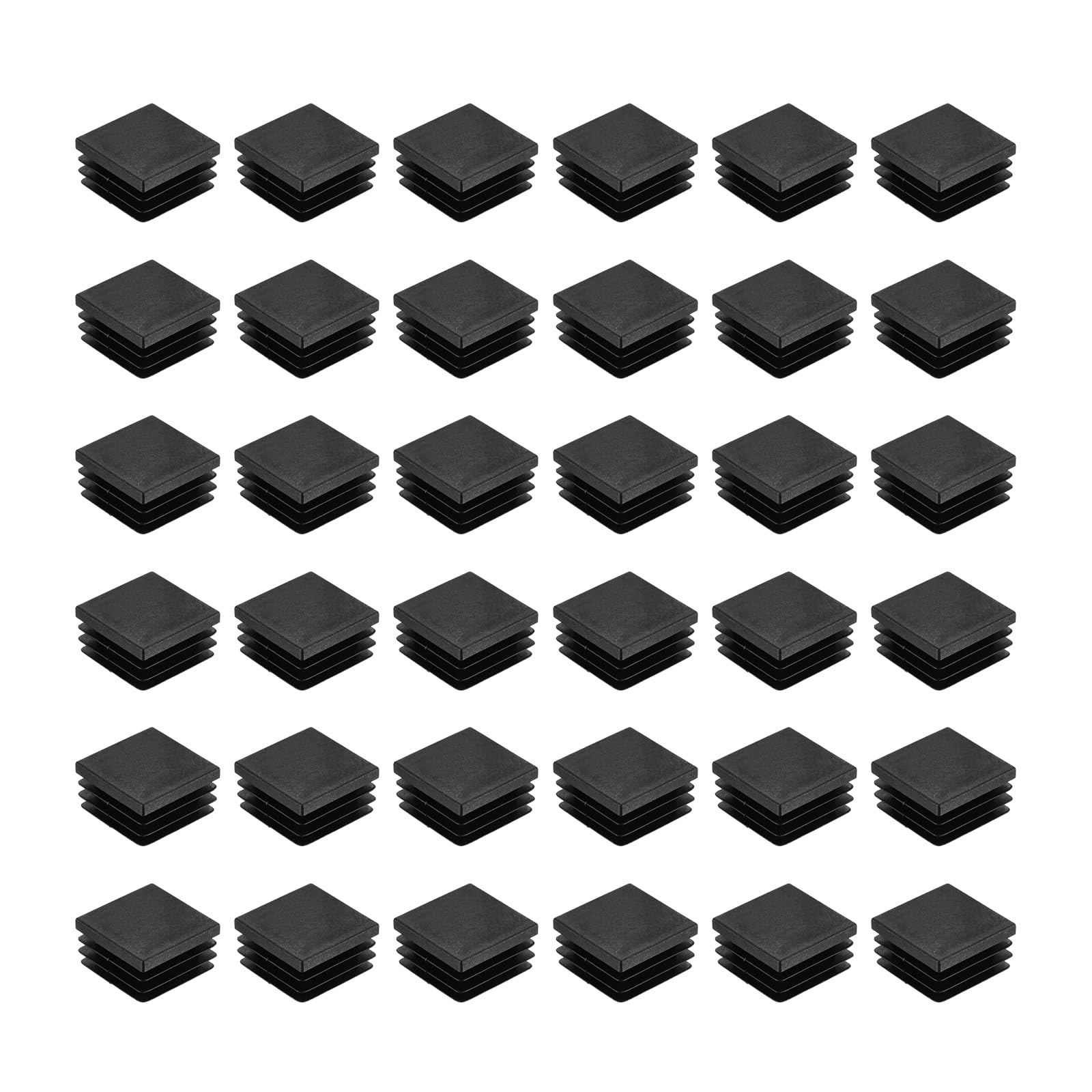 uxcell 32Pcs Square Plastic Plugs 30x30mm/1.18x1.18 for 24-28mm/0.94-1.1"