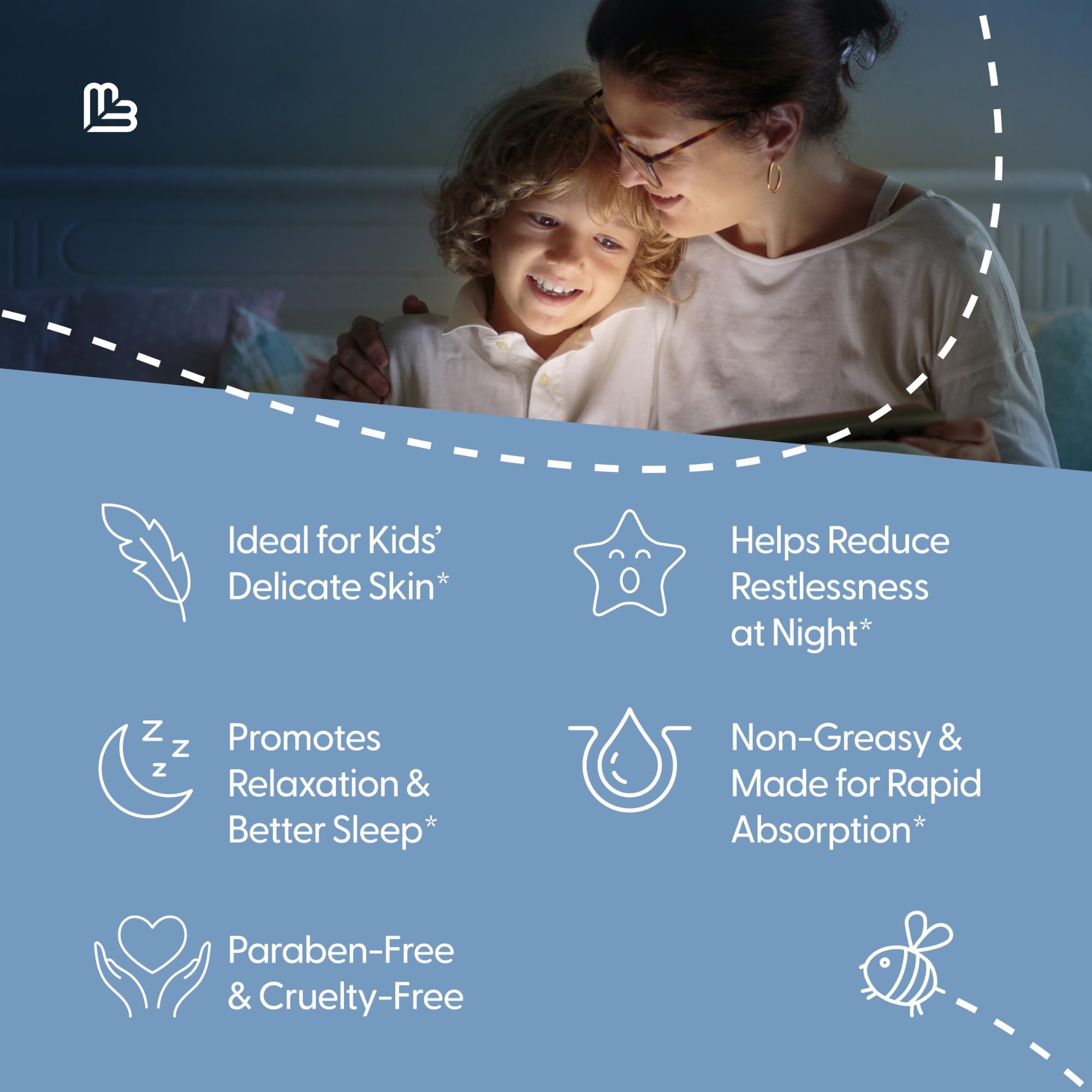 Unscented Magnesium Lotion for Kids & Babies, Sensitive Skin, 8 fl oz by M3 — Amazon image 4