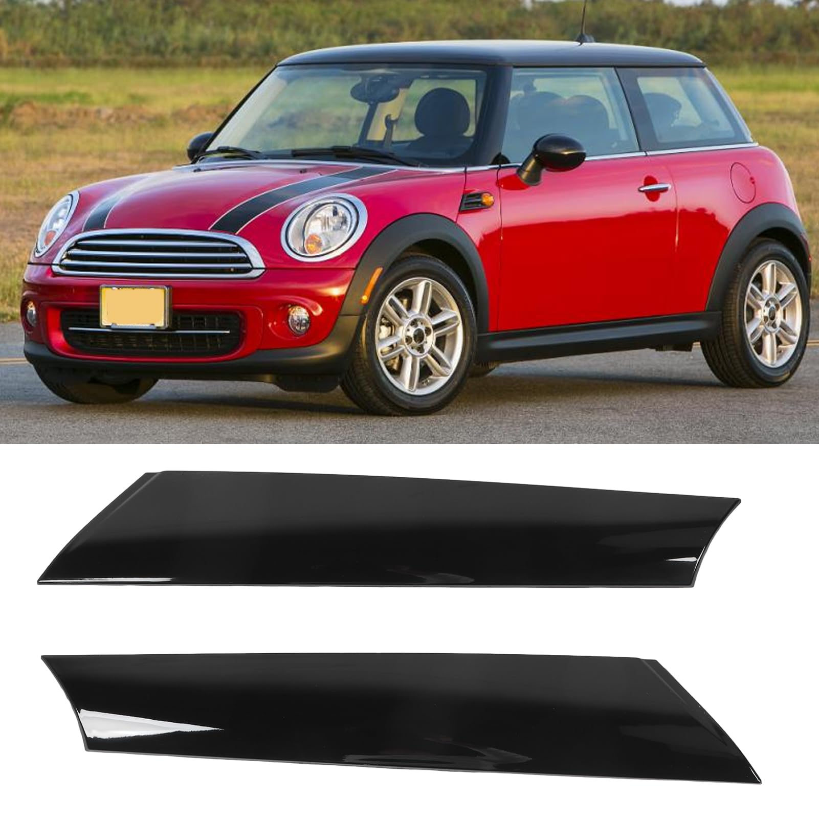 APPERFiT Voorruit Post Trim A-stijl Cover Compatibel met Mini