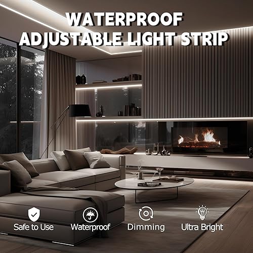 Miniatura 9 de Luz de maquillaje estilo Hollywood, luces LED de neón blancas ultra brillantes de 13 pies, tira de luces de control táctil regulable, para tocador