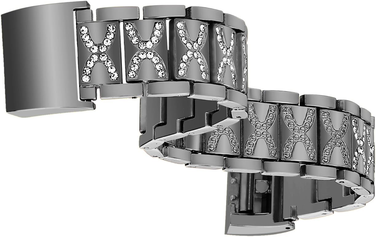 for Fitbit Charge 2 Metal Band - Replacement Charm Bands with Rhinestone Bling Adjustable Fitbit Charge 2 Bands Bracelet.