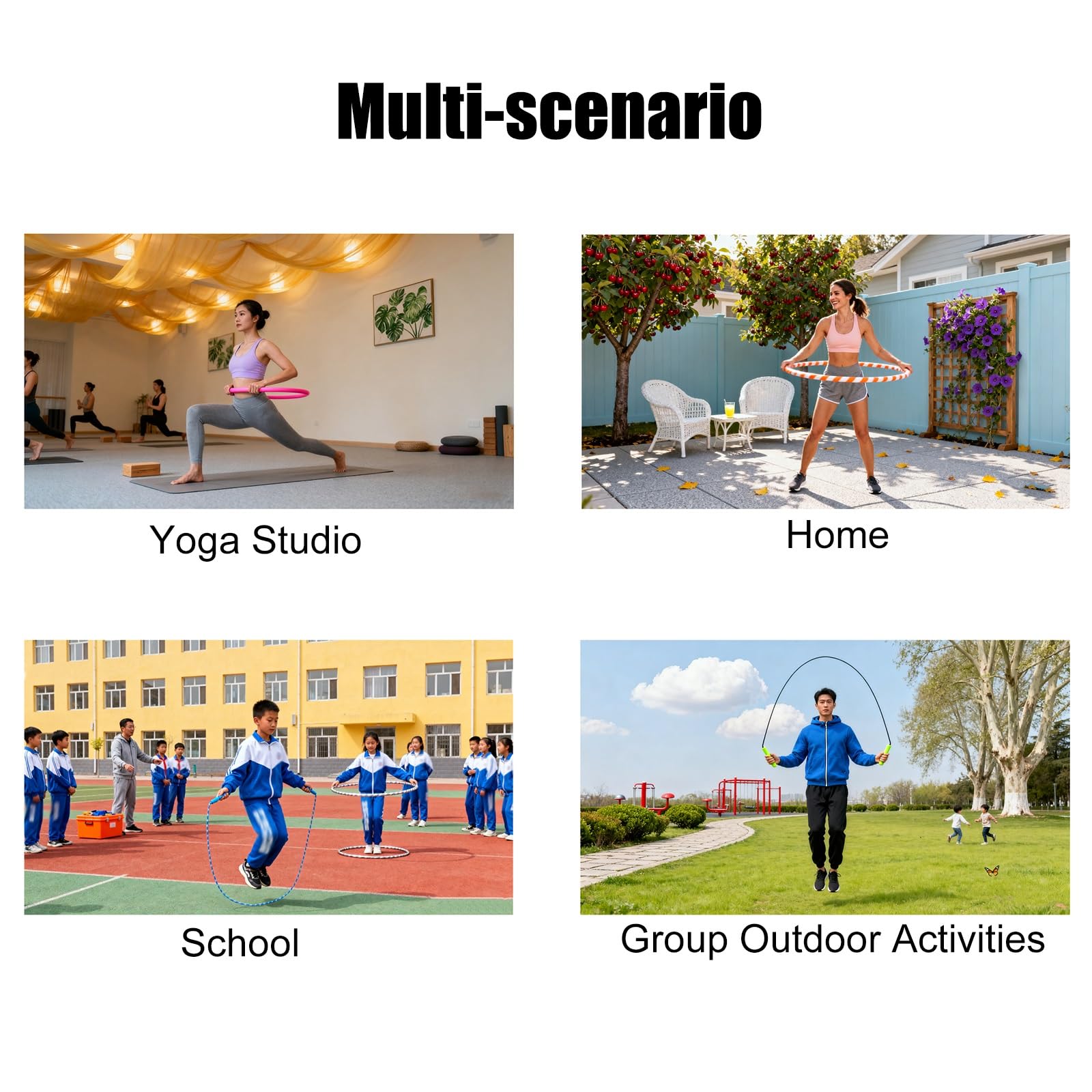 Hula Hoop Halterung Tragbares Aufbewahrungsregal für Übungsringe, beweglicher Springseil-Organizer aus Metall, freistehender Hula-Hoop-Trolley-Ausstellungsständer