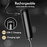 Rechargeable Milk Frother Handheld, 2-in-1 Dual Spring Whisk Electric Frother Wand for Cappuccino Latte Macchiato, Portable Drink Mixer for Coffee, Matcha, Hot Chocolate