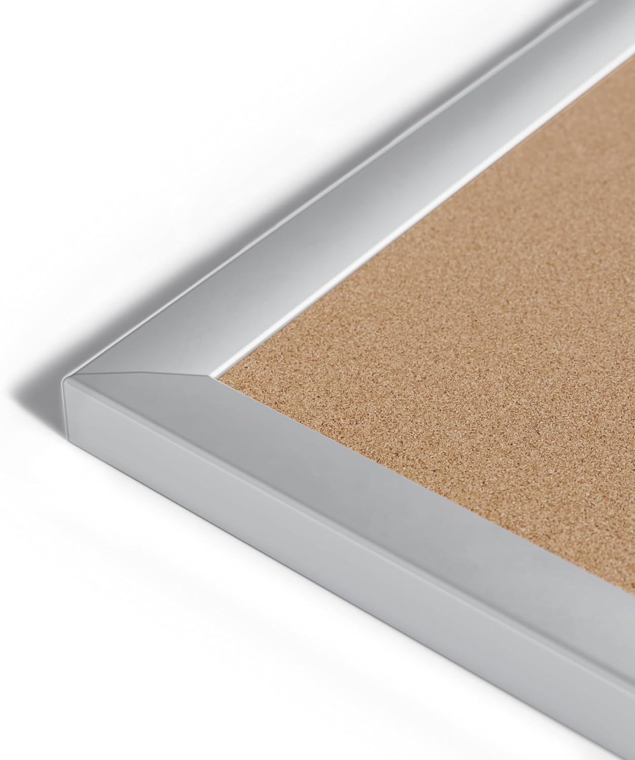 U Brands Cork Bulletin Board, 48" x 72" Inches, Silver Aluminum Frame (023U00-01)