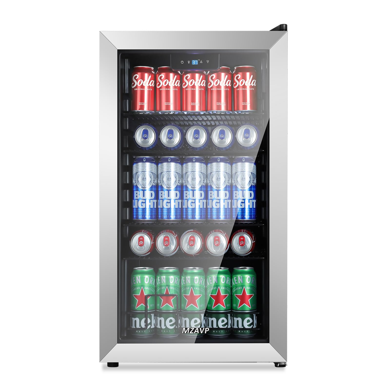 Mzavp MZYC-86 3 cu ft Beverage Cooler Silver