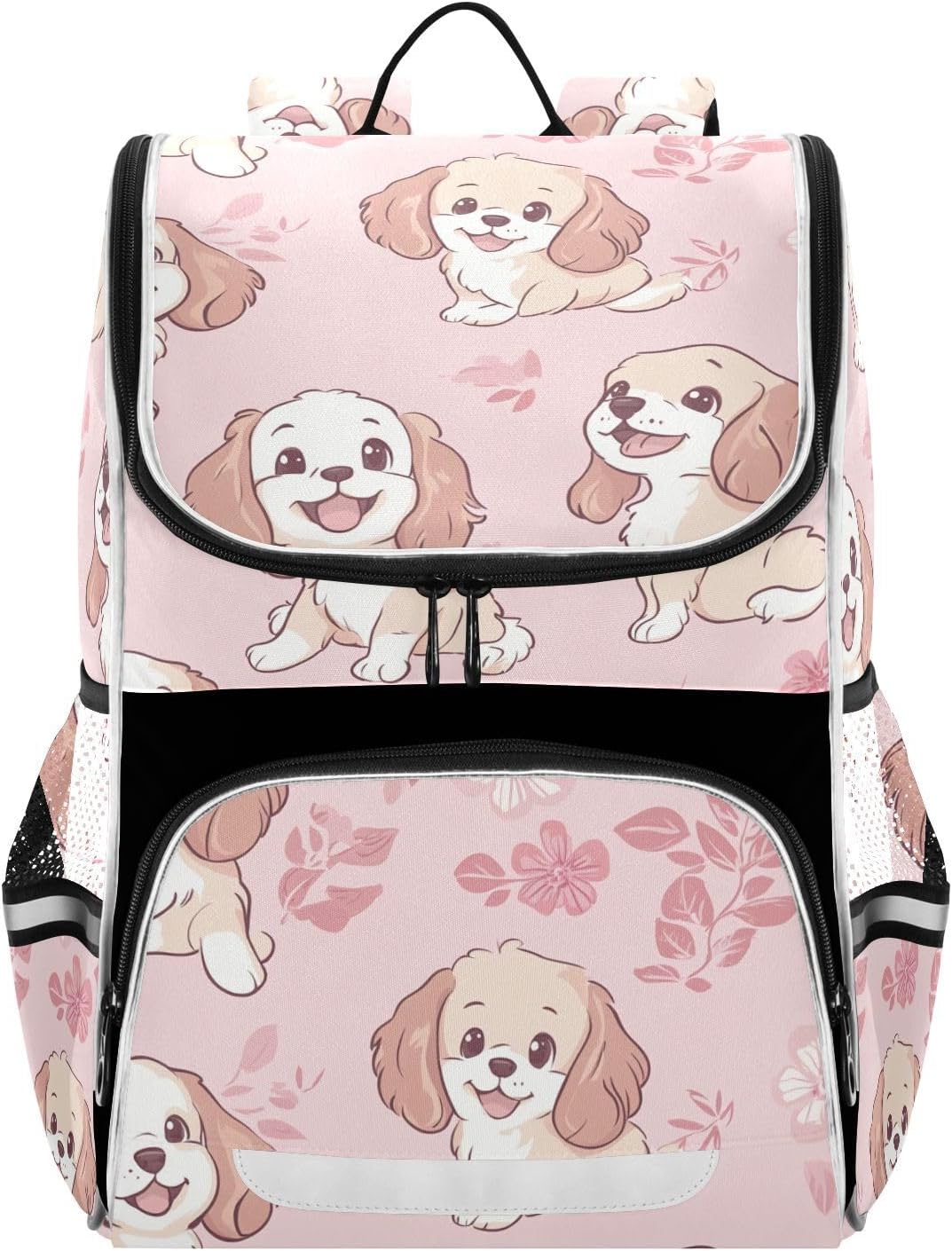 Designed kids backpack holder Cartoon Cute Pink Dog