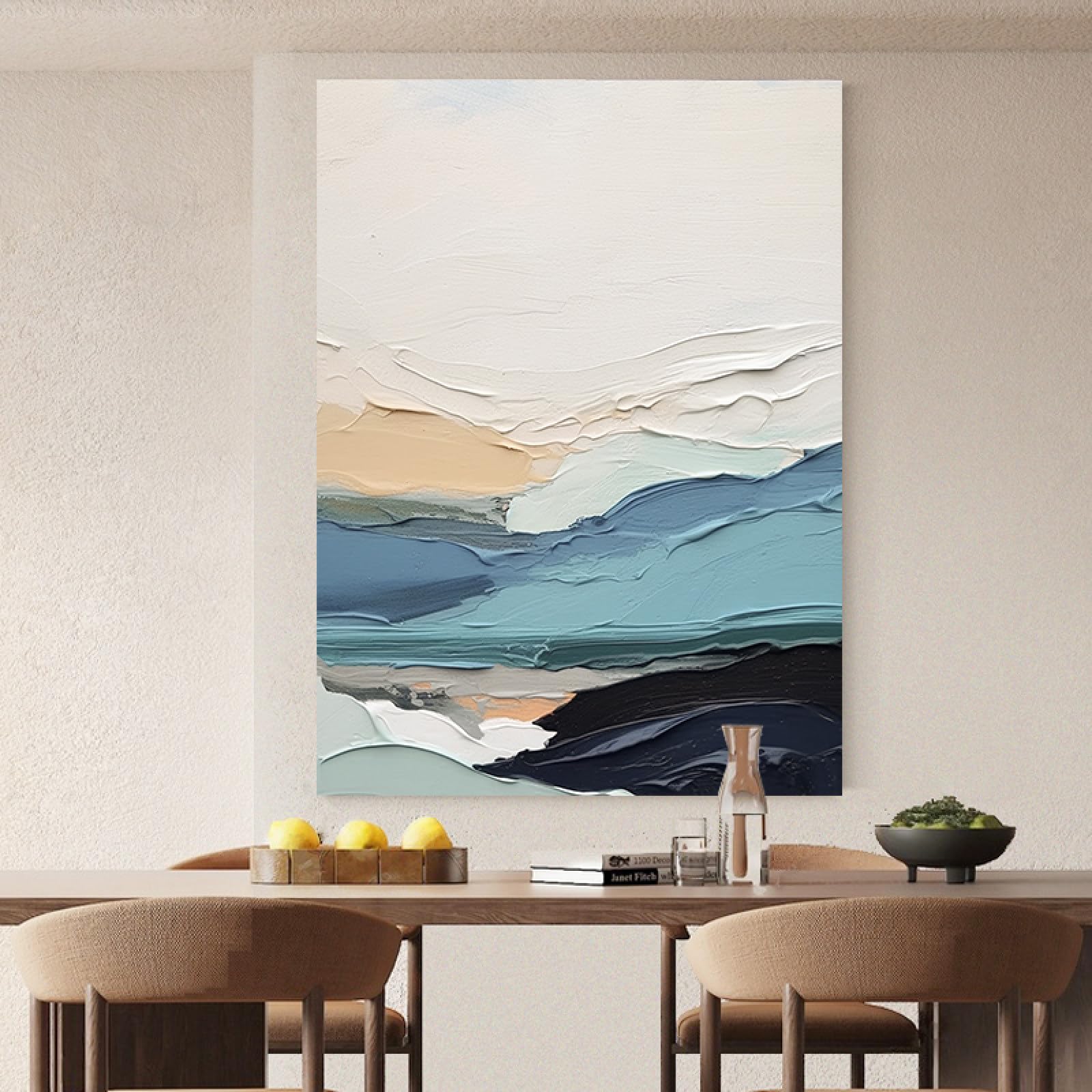 Peinture à l'huile sur toile abstraite pour sublimer votre intérieur d'émotions d'art