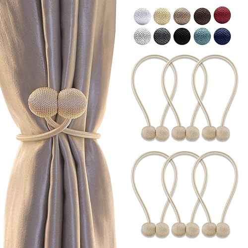 Home Decor Ipobie A Pair Of Magnetic Curtain Tiebacks Curtain