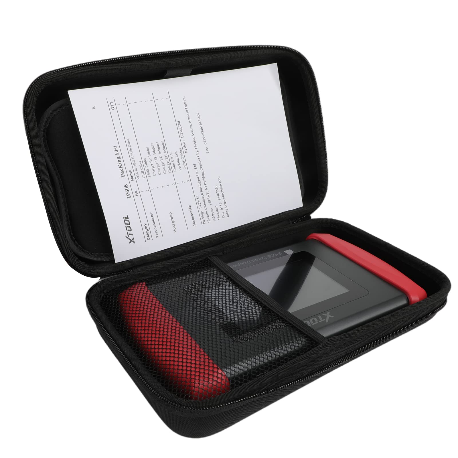 XTOOL Housse de transport pour D5, D5S, D6, D6S, D7, D7S, D7W, IP508, IP508S, IP608, IP616, IP819, IP618, convient pour les écrans de moins de 7", Noir , Moderne