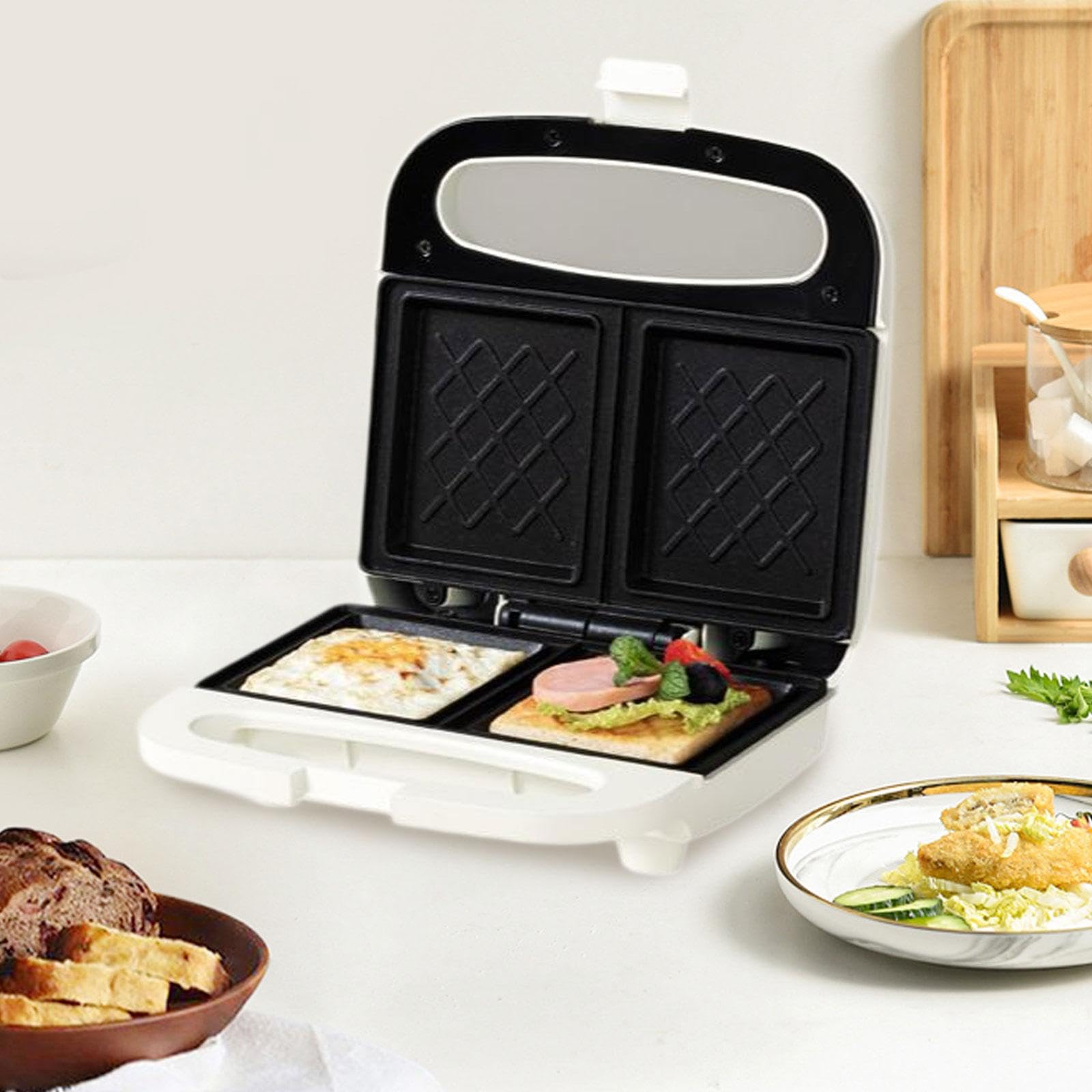 perfk Máquina para Hacer sándwiches, Utensilios de Cocina, fácil de Usar, para Hacer Hamburguesas, Desayuno, panqueques, Hamburguesas, Carne y