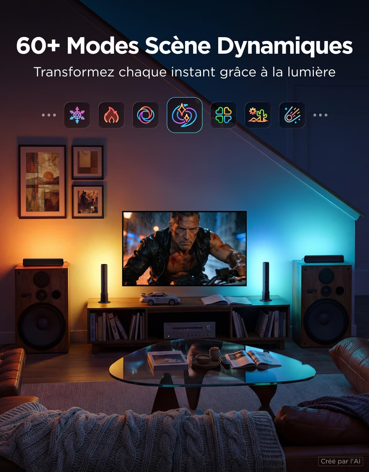Govee Barre Lumineuse LED Intelligente,Rétroéclairage TV pour Ambiance,Jeux