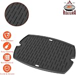 KEESHA 7583 Remplacement de grindle pour Weber Q200, Q220, Q2000, Q2400 Grills à gaz, BBQ Accessoires pour Weber Q200 Series Grills, insert de glissade 96000 396001 566001 566002 566014