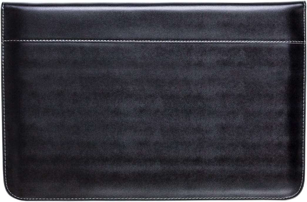 LENTION Split Leather Sleeve Case for MacBook Air 13 (2009-2017), MacBook Pro (Retina, 13-inch, Late 2012 to Early 2015), More 13-inch Laptop & Notebook, Magnetic Snaps & Soft Touch (Black with Gray)