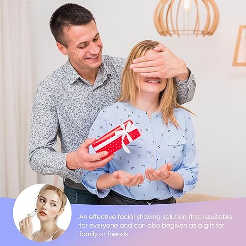 Miniatura 7 de Removedor de vello facial para mujeres, como se ve en la televisión, afeitadora facial sin dolor, mini removedor de pelo, afeitadora eléctrica