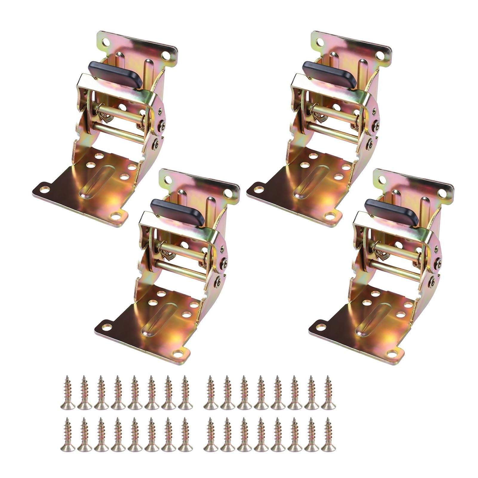 Folding Door Hinge,4pcs Locking Extension Support Self-Lock with Screw
