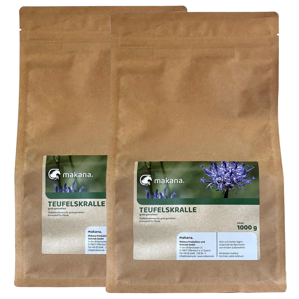 Makana Artiglio del Diavolo per Animali, macinato, Confezione da 1 (1 x 2 kg)