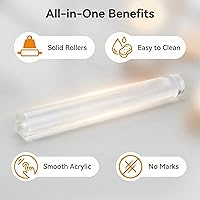 Vista 2 de Herramientas básicas de arcilla polimérica, herramientas de escultura de arcilla, rodillo acrílico, tablero de prensa de hojas rectangulares